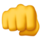 Oncoming Fist emoji on Apple